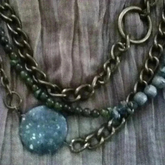 Handmade multi chain necklace - Picture 4 of 4